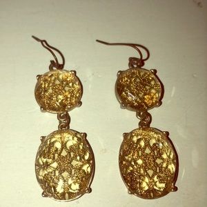 Gold earrings